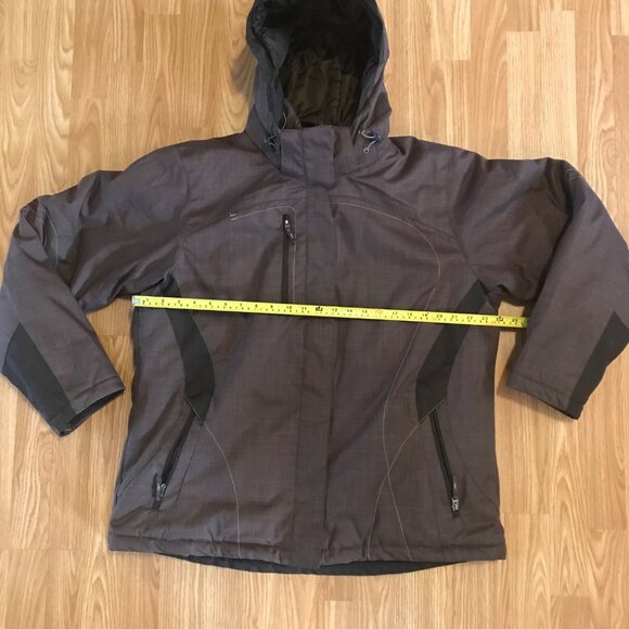 North End Sport Jacket Womens Weather Technology Coat XXL Brown Zipper Pockets - Picture 6 of 6